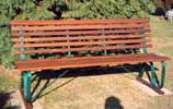 Wooden Slatted bench